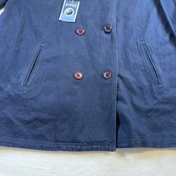 Avenue Blues 18/20 Womens Jacket‎ Blue Denim Cotton Blend Button NWOT - Image 4