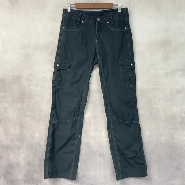 KUHL Womens Cargo Pants Size 8 Regular Gray Stretch Straight Leg Hiking Outdoor - Image 16