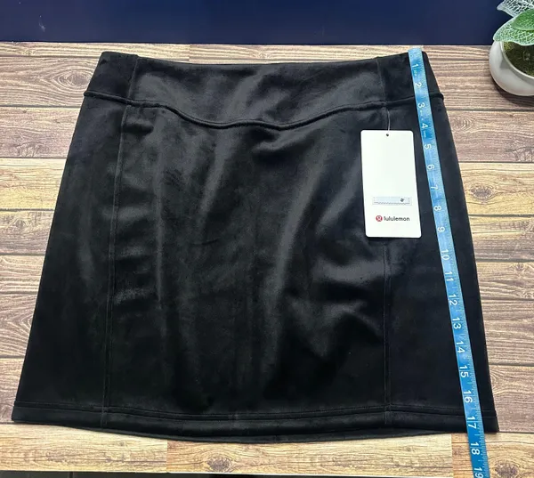 Lululemon Scuba High Rise Mini Skirt Velvet NWT Size Large (BLACK) LW8AL9S - Image 10