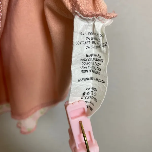 Coquette Babydoll Top Large‎ Pink Dollette Fairy Feminine Romantic Milkmaid Y2K - Image 4