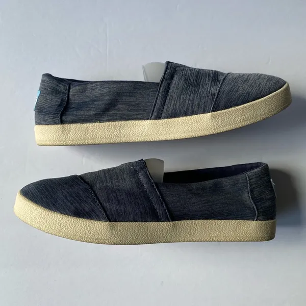Toms Canvas Slip on Sz 6.5 Blue Shoes - Image 7