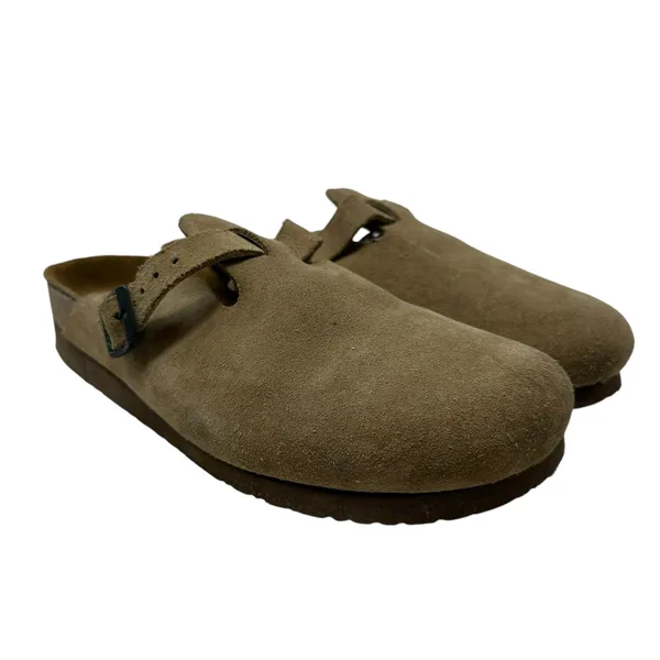 Naot Spring Clog‎ Taupe Suede Backless Tan Beige Size 41 US 10 10.5 - Image 7