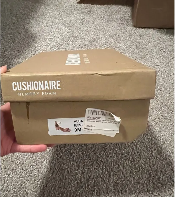 Cushionaire memory foam block heels blush suede - Image 8