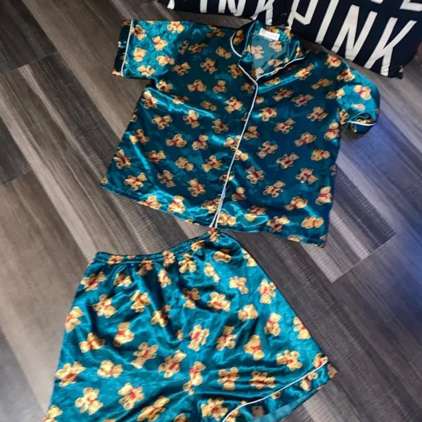 Teal Floral Pajama Set - Image 10