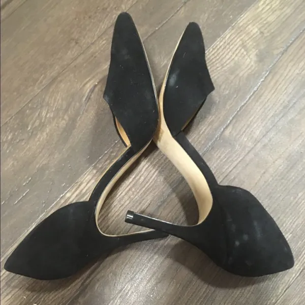 J Crew black suede heels Black Size 8.5 - Image 4