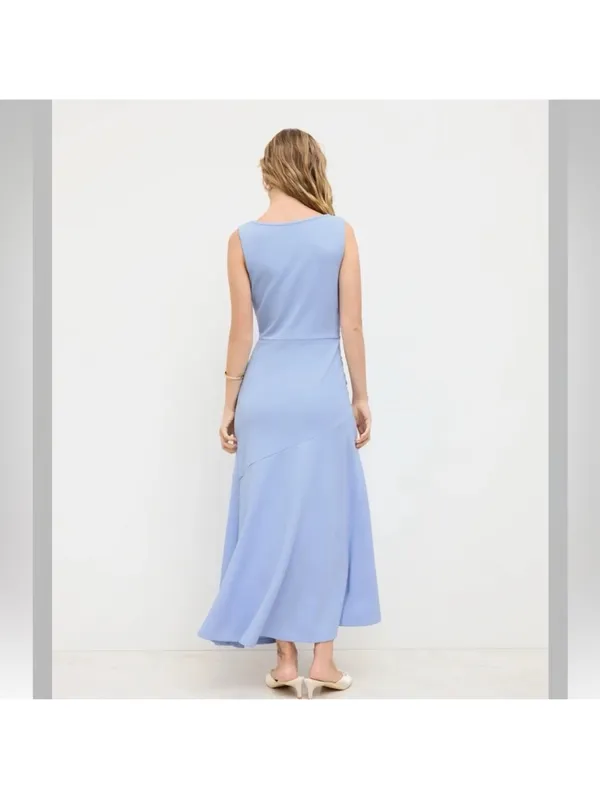 NWT cider boat neck blue maxi dress size S - Image 3