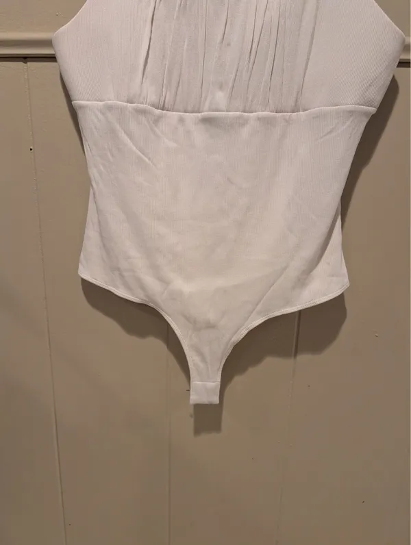 Frankly White Bodysuit Size 2X - Image 7