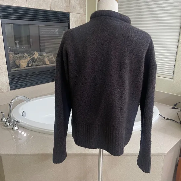 Madewell Alpaca Wool Blend Roll Neck‎ Sweater Heather raisin Small Relaxed Knit - Image 2