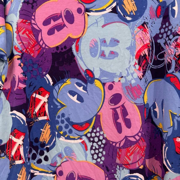 NWT Disney Lularoe collab size XS Irma Mickey Minnie print purple‎ blue pink - Image 4