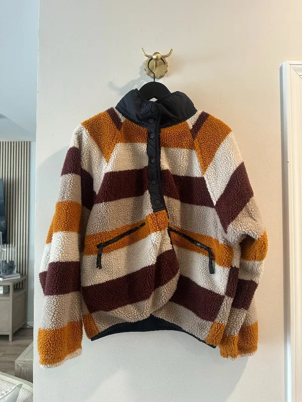 FREE PEOPLE Movement Hit The Slopes Printed Fleece Jacket in Multi Size Large - Image 3
