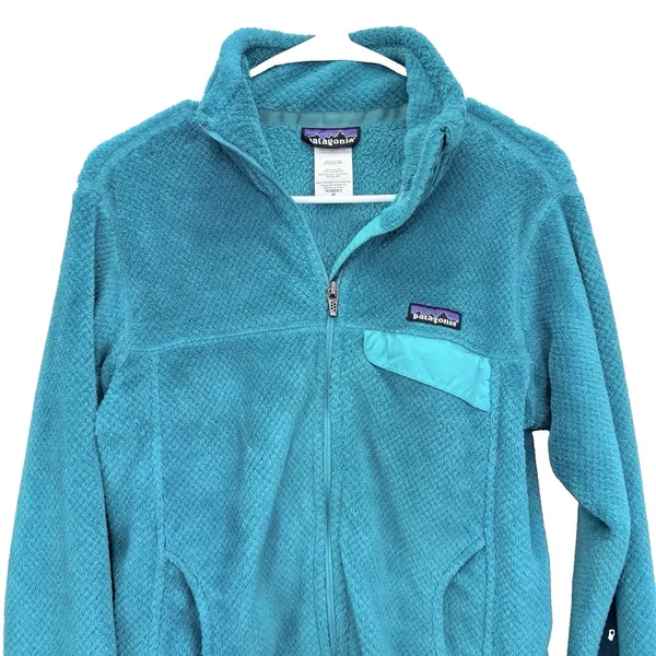 Patagonia Green Full Zip Re-Tool Jacket Pockets Women's MEDIUM - Image 3