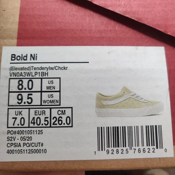New Yellow Suede Vans sz 9.5 W - Image 7