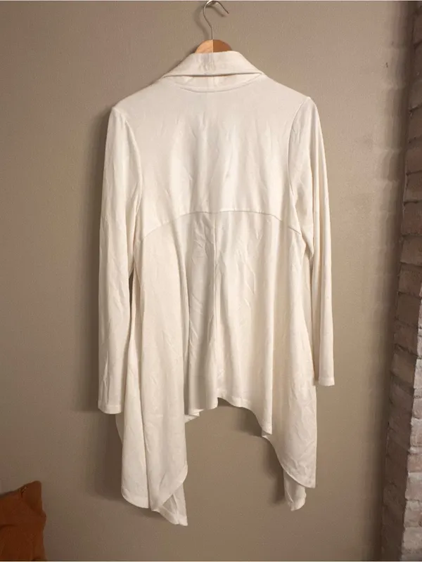 Anthropologie AMADI Draped Open-Front Quilted Cardigan - Image 6