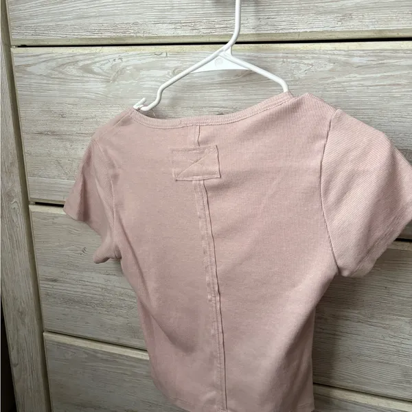 Pink Rose Women's Blush Short Sleeve Top - Image 4