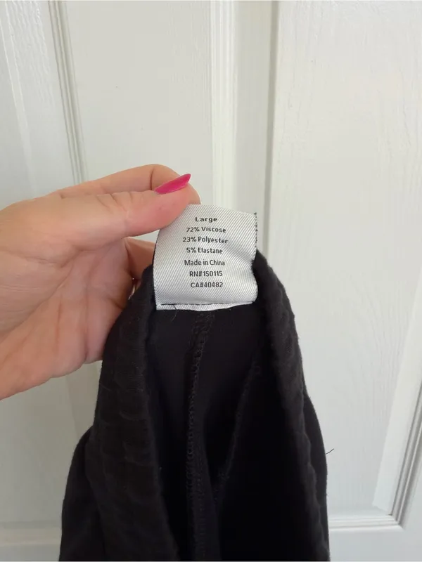 Varley Double Soft The Slim Cuff Pant 25” Size Large Black - Image 11