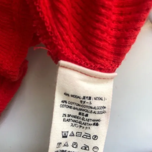 Free people red off the shoulder top size Small - Image 7
