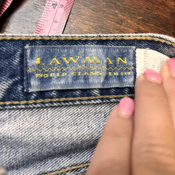 Vintage Lawman Jeans Women's Size 9 High Rise Tapered Mom‎ Jeans Embroidered - Image 6