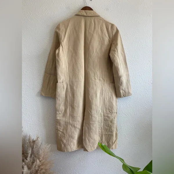 ZARA Women Double Breasted Coat Size M - Image 5