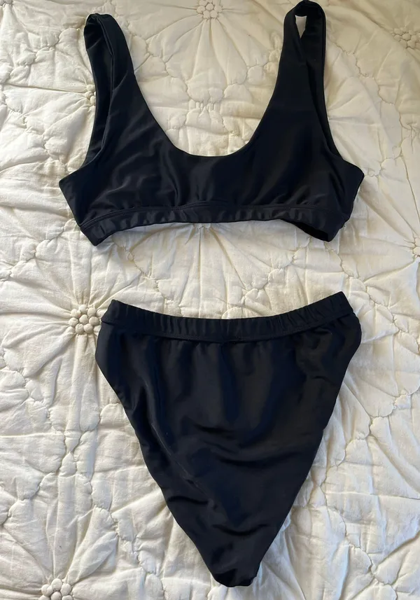 Black High Waisted Bikini Size M - Image 4