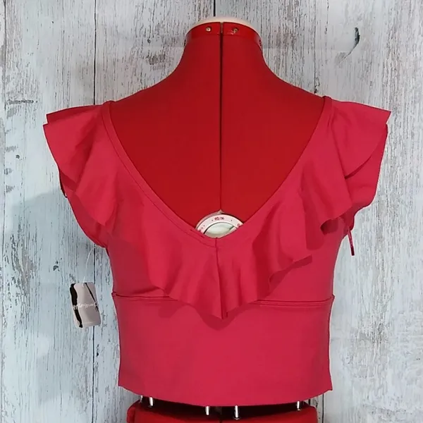 Free People Bondi Flutter Crop Top Sz L - Image 6