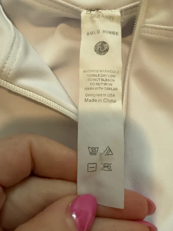 Gold Hinge White Day to Night Quarter Zip Top - Image 5