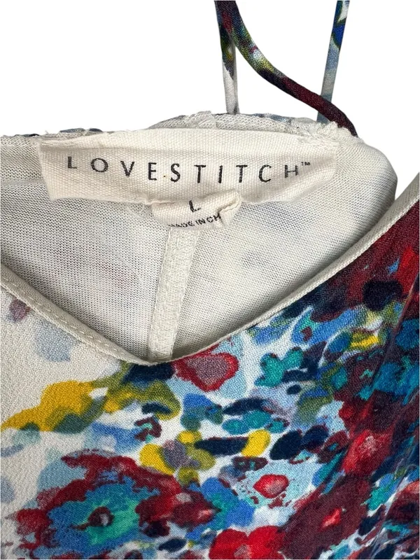 LoveStitch Knotted High Low Maxi Dress size large - Image 6