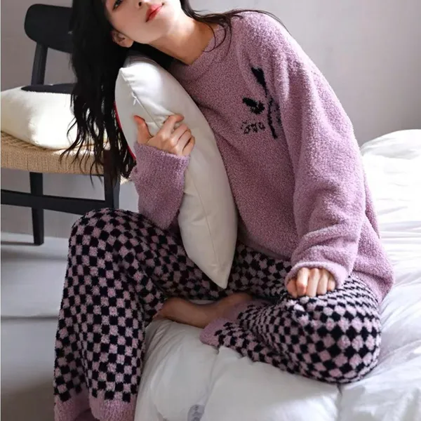 Y2K Women’s loungewear Set with Rose Print - Image 3