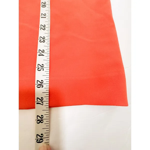 Alice + Olivia Aleah Off Shoulder Dress 6 Tangerine Orange Fitted Sheath - Image 12