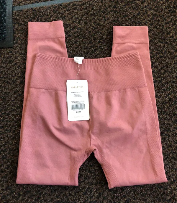 Fabletics High-Waisted Seamless Rib 7/8 Leggings - Image 3