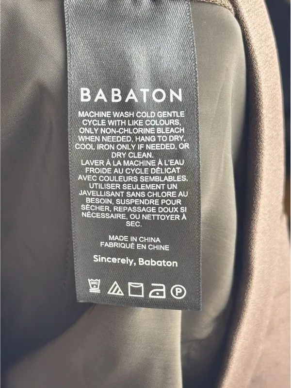 Aritzia Babaton Conan Pant Coffee Bean Brown Slim Straight Trousers Size 4 - Image 13