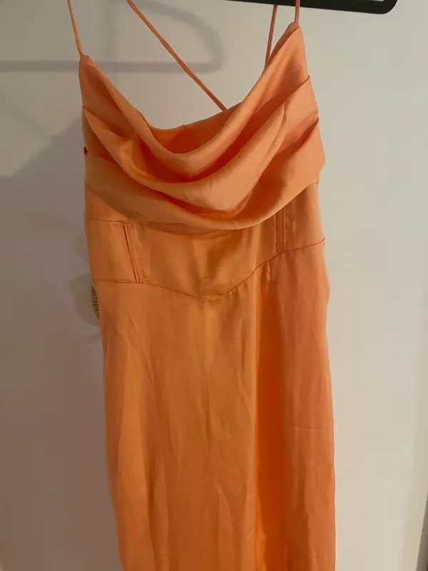 Hello Molly Golden Thoughts Maxi Dress Orange - Image 4