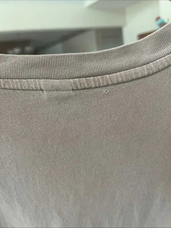 Old Navy Oversized Basic Cotton T Shirt Solid Tan - Image 8