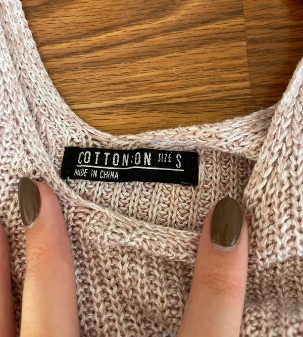 Cotton On Pink Ribbed Tank Top - Image 2