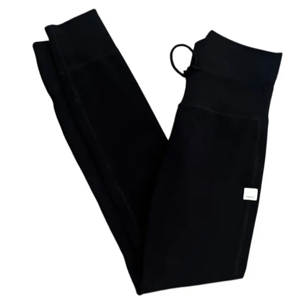 Vuori Women's Daily Jogger Leggings Black Drawstring High Rise XS Style VW323 - Image 3
