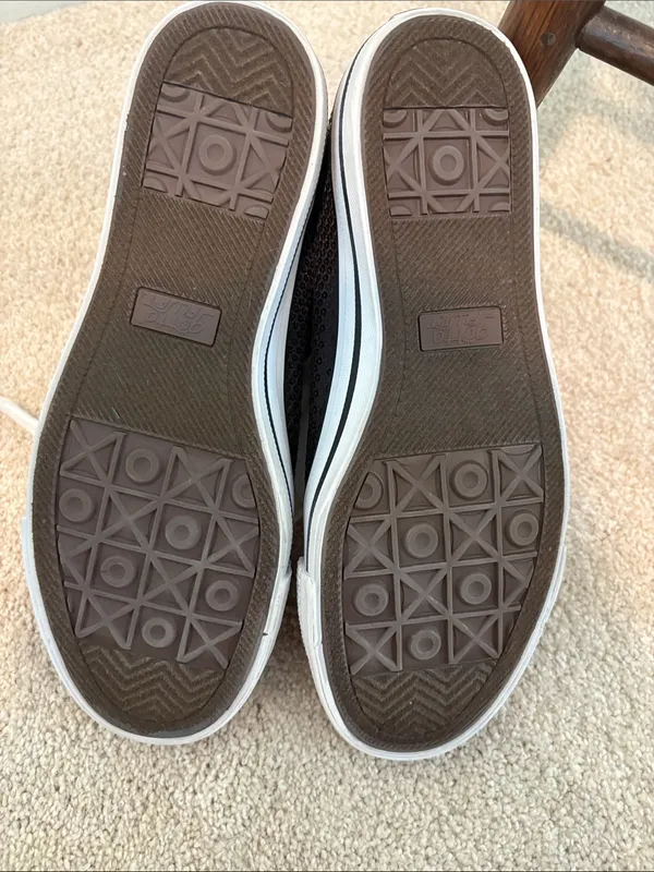 Black Sequined High-Top Sneakers with White Laces - Image 6