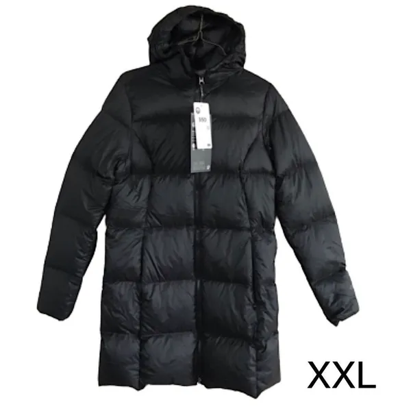 EDDIE BAUER Luna Peak Black Quilted Down Women’s Winter Coat Sz XXL - Image 2