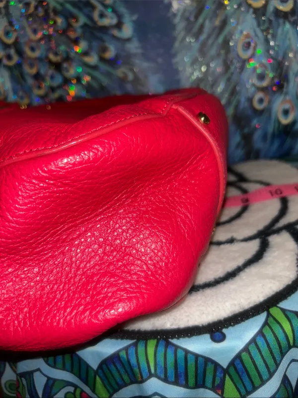 Tory Burch Hot Pink Leather Satchel with Detachable Strap - Image 11