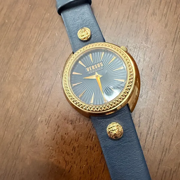 Versace Tortona Leather Strap Watch, 38mm - Image 2