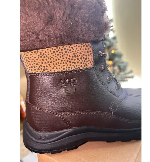 NEW Ugg Zaylee Waterproof Winter Boot size 7 Brown - Image 4