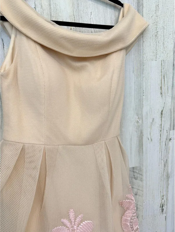 Caramel Fashion Women's US 12 (EU 44) Off-Shoulder Mesh Cocktail Dress - Image 5