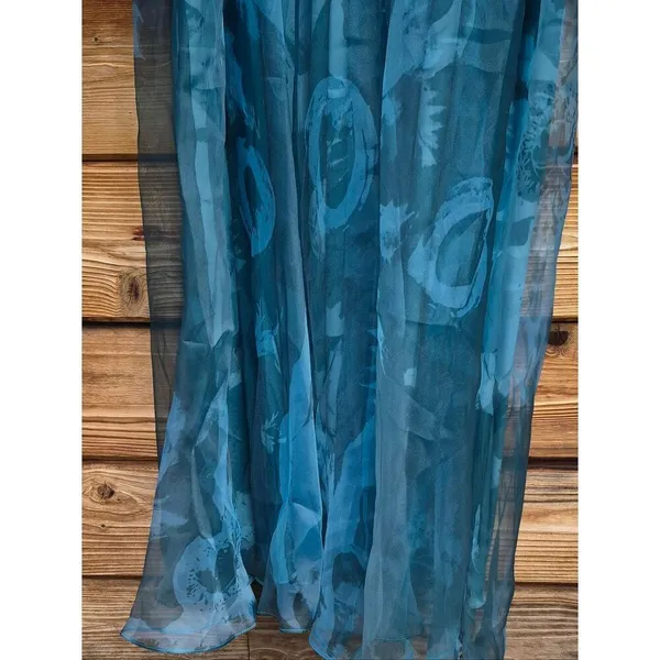 NWT Rene Ruiz Collection Teal Strapless Organza Gown Size 16 - Image 11