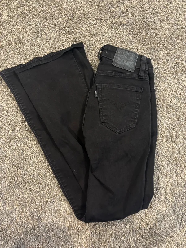 Levi’s Black Flare Jeans 726 - Image 7