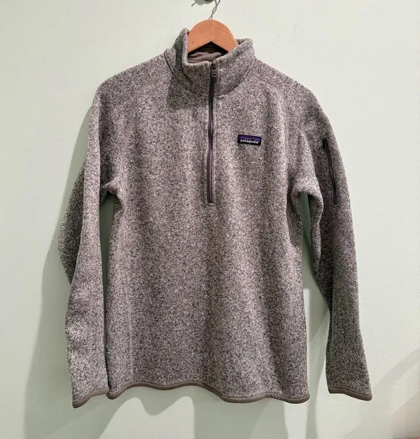 EUC Patagonia Gray Better Sweater Fleece Pullover 1/4 Zip Women’s Large L - Image 2