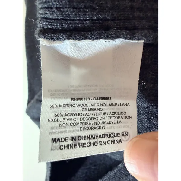 Nike Sweater Vest Womens XS Gray Merino Wool Blend Golf Tour Performance‎ V-Neck - Image 4