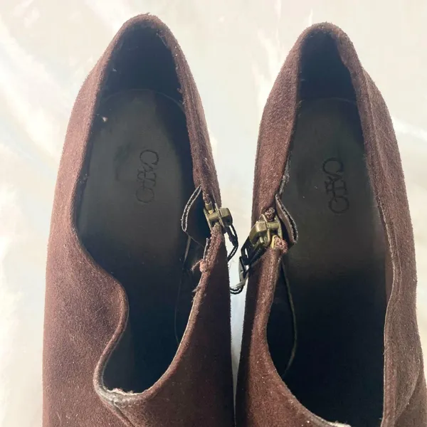 Cato Dark Brown suede Wedge Ankle Boots US 7 - Image 3