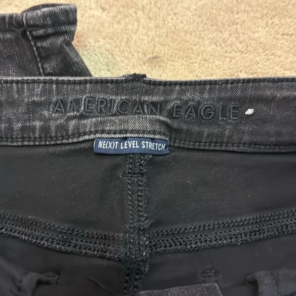 American Eagle black ripped jeans - Image 4