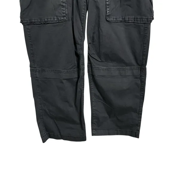 Garage Womens Sz 13 Faded Black Cargo Baggy High Rise Y2K Skate Grunge Pants - Image 3