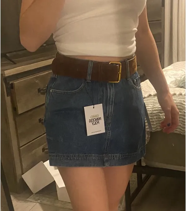 Princess Polly Gazelle Denim Skort - Image 3