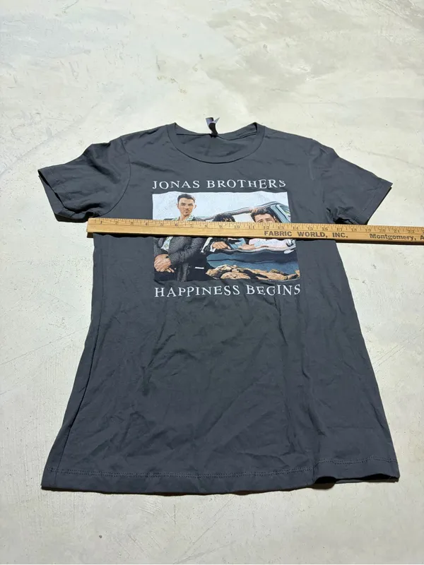 Jonas brothers Charcoal 'Happiness Begins' Graphic Tee large - Image 2