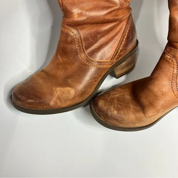 Teva Foxy Tall leather boots cognac leather size 6.5‎ - Image 3